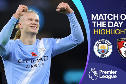 英超聯(lián)賽曼城3-1伯恩茅斯