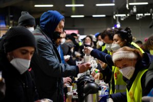 柏林主要火車(chē)站成為烏克蘭難民接待中心