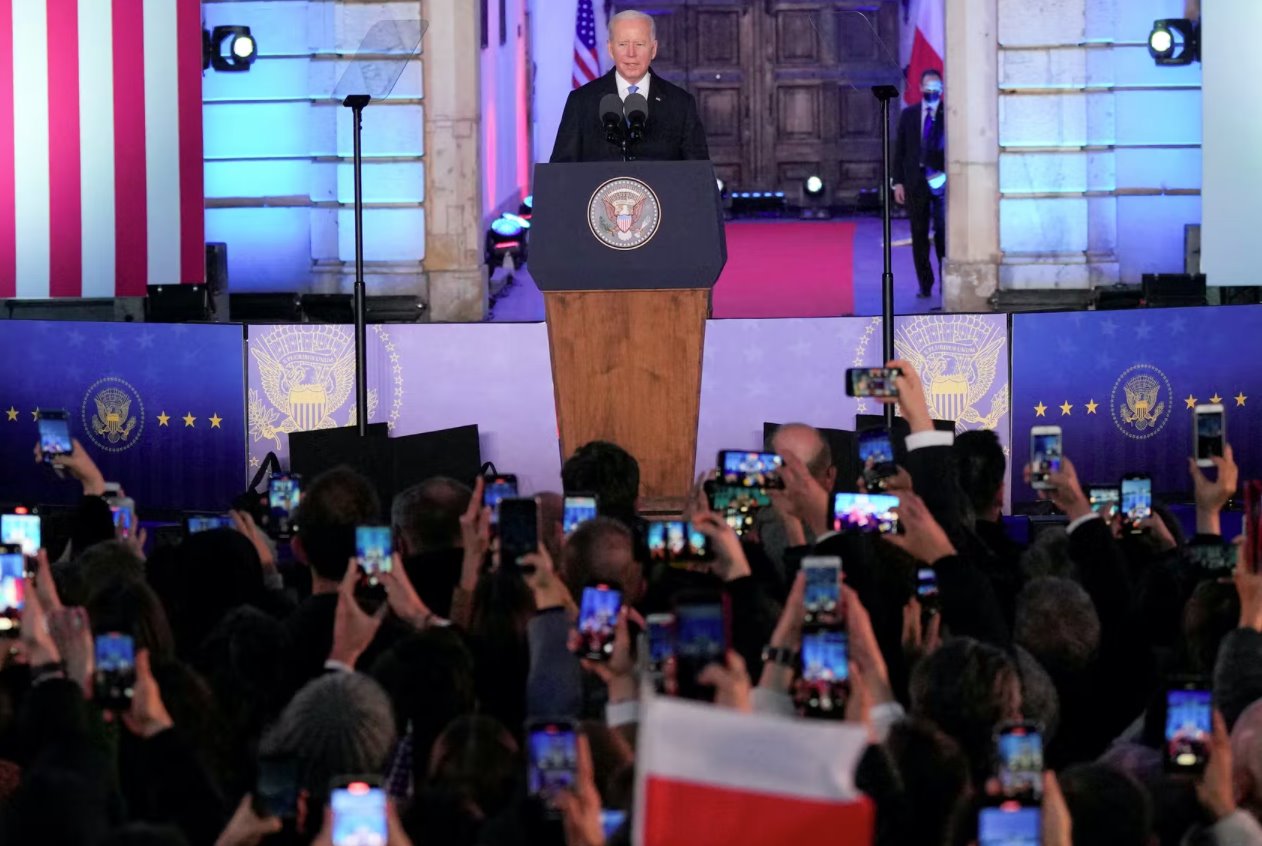 拜登說他不呼吁俄羅斯改變政權(quán)