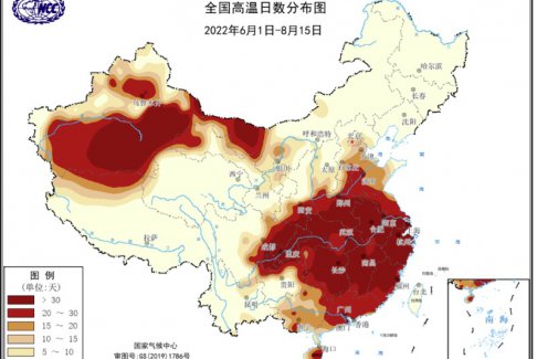 中國遭受有記錄以來最長最強熱浪襲擊