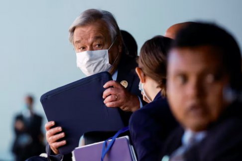 聯合國秘書長古特雷斯在COP27上自嘲“錯誤的演講”