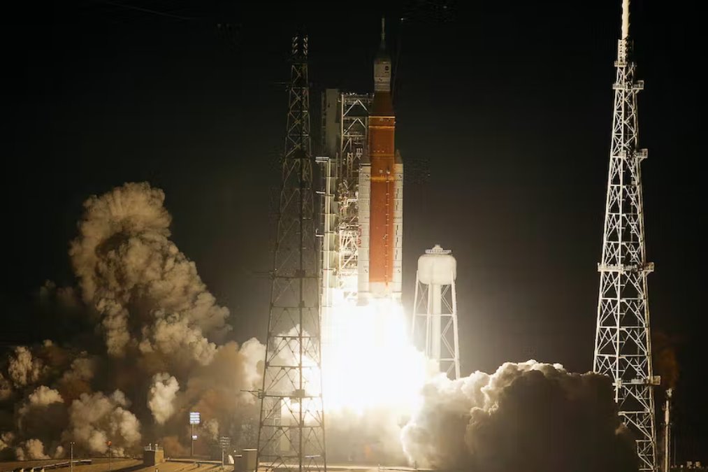 美國宇航局&ldquo;阿耳忒彌斯1號&rdquo;火箭飛船正駛向月球