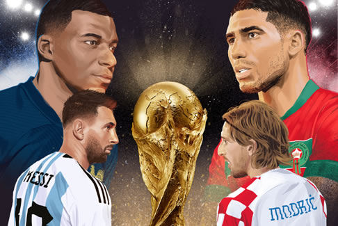 世界杯4強出爐!半決賽對陣表來了