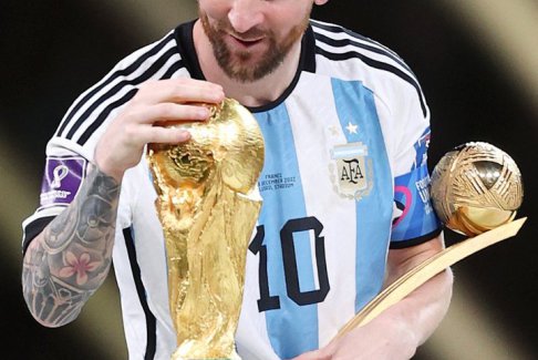 梅西獲世界杯金球獎