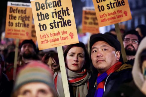 英國教師大規模罷工 英國教師罷工