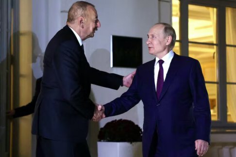 普京與阿塞拜疆總統會談 討論有爭議的南高加索地區