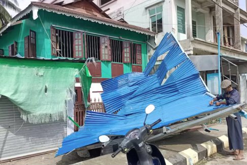 緬甸遭臺風襲擊后已造成多人死亡