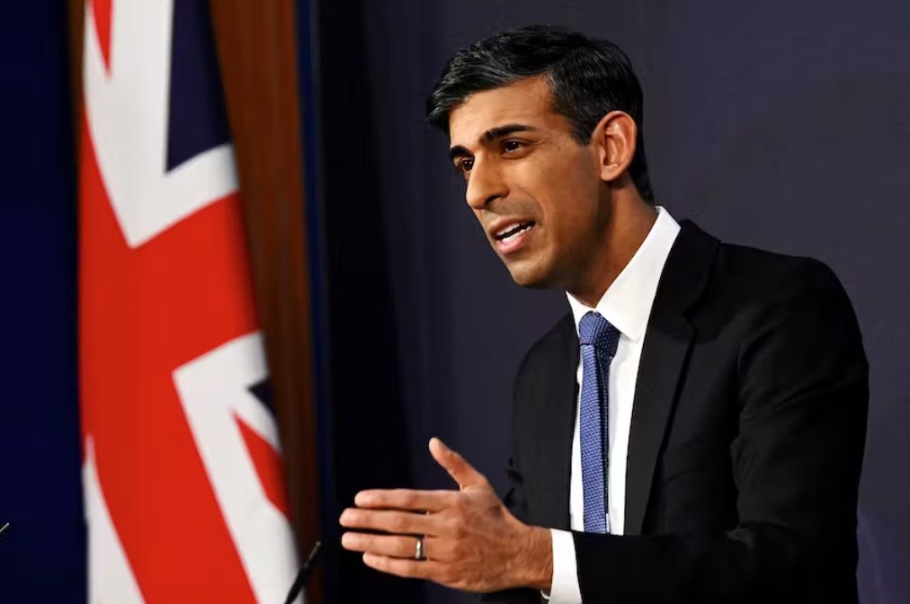 英國首相蘇納克:將尋求許可對盧旺達法院的判決提出上訴