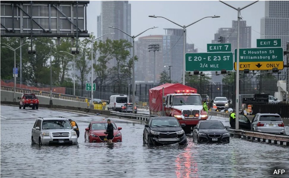 為什么紐約市經常被洪水淹沒
