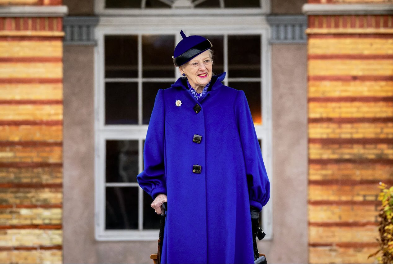 丹麥女王瑪格麗特出席2023年11月15日在丹麥哥本哈根舉行的皇家救生隊閱兵式。