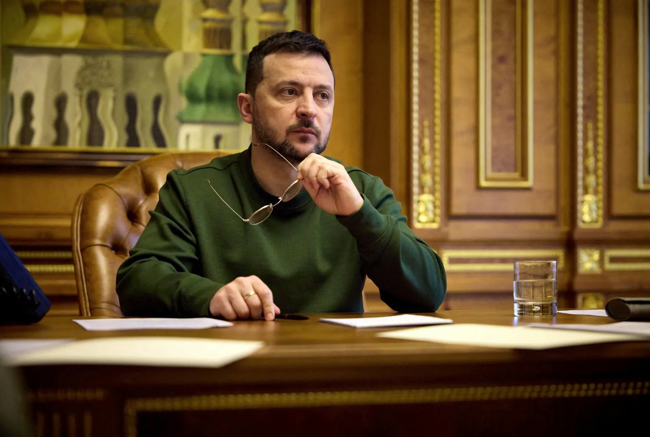 2024年3月20日,烏克蘭總統(tǒng)弗拉基米爾·澤連斯基在烏克蘭基輔與印度總理納倫德拉·莫迪通過電話進(jìn)行通話。