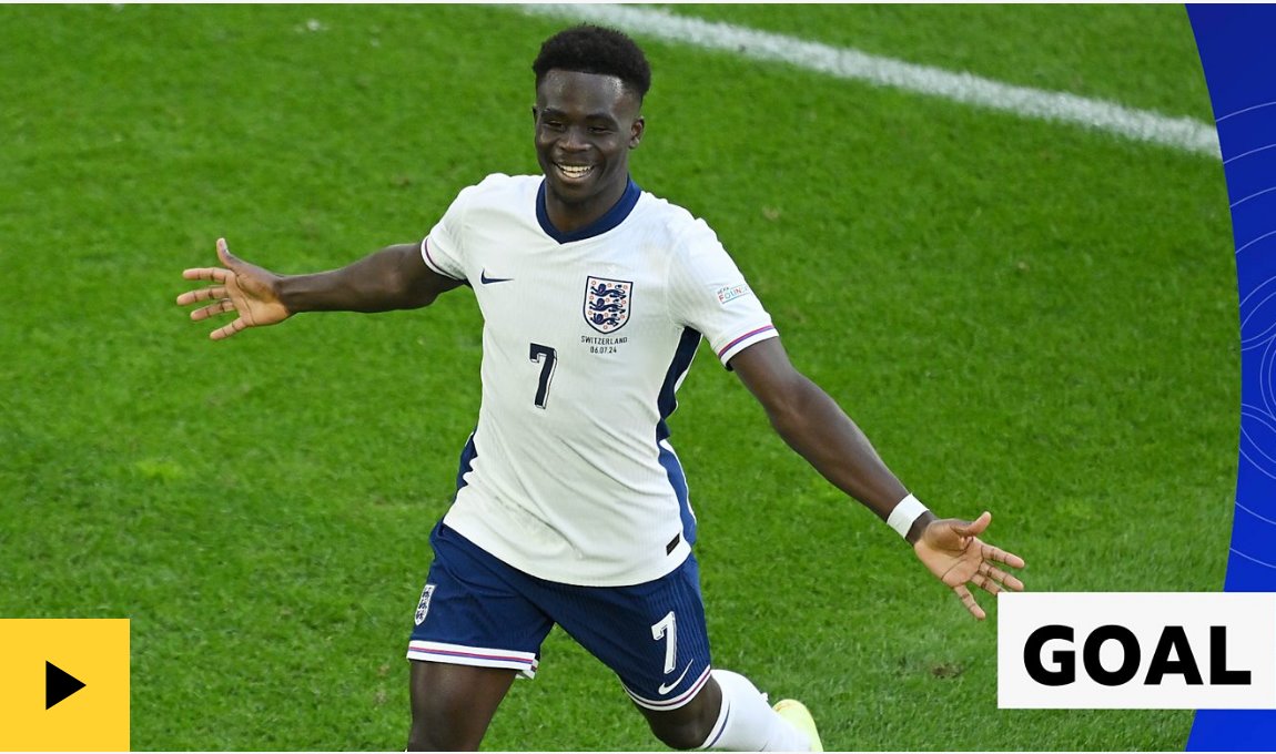 薩卡為英格蘭扳平比分，才有了后面的點球大戰(zhàn)獲勝