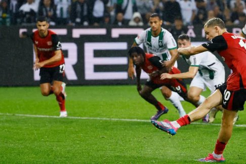 德甲聯賽格拉德巴赫門興2-3拜耳勒沃庫森