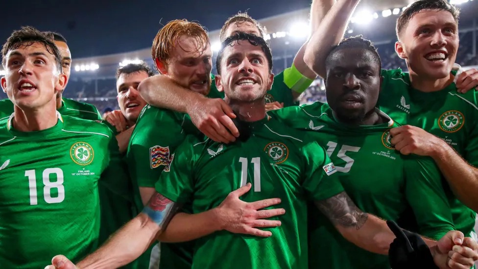 羅比·布雷迪在第88分鐘破門,為愛爾蘭共和國贏得了一場關鍵的勝利