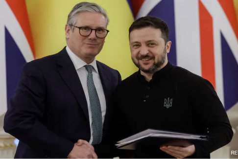 英國首相基爾·斯塔默支持烏克蘭總統澤連斯基
