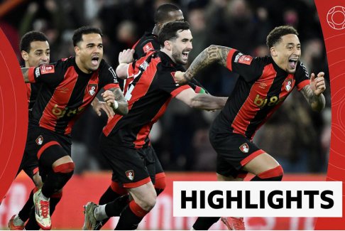 足總杯伯恩茅斯1比1狼隊