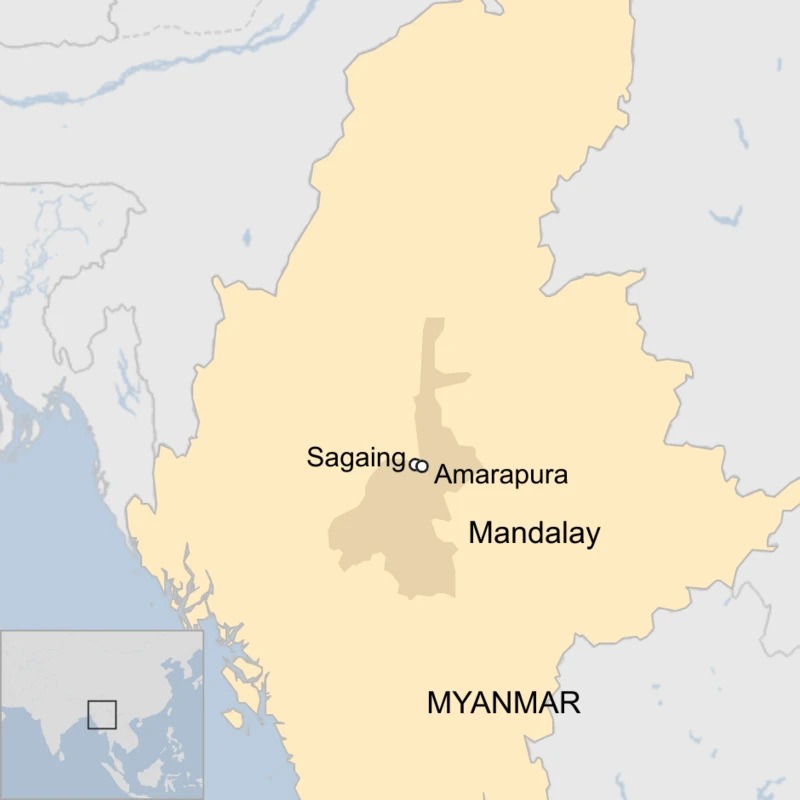 緬甸大地震災區實皆