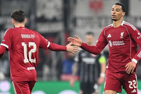 歐冠利物浦5-1法蘭克福結(jié)束連敗 伊薩克受傷