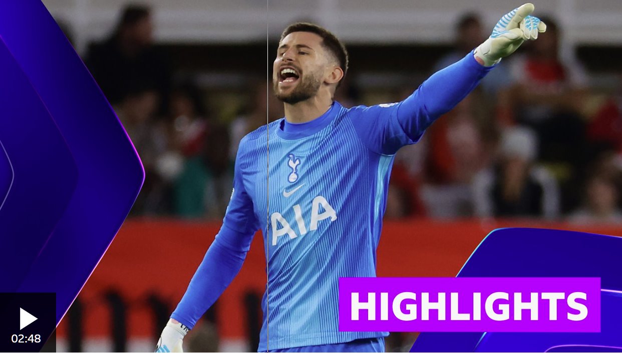 維卡里奧在摩納哥的比賽中表現出色，撲出了必進球。