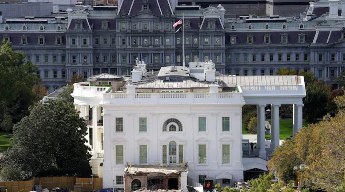 特朗普拆除白宮東翼大樓 特朗普搞房地產發家的喜歡搞拆遷