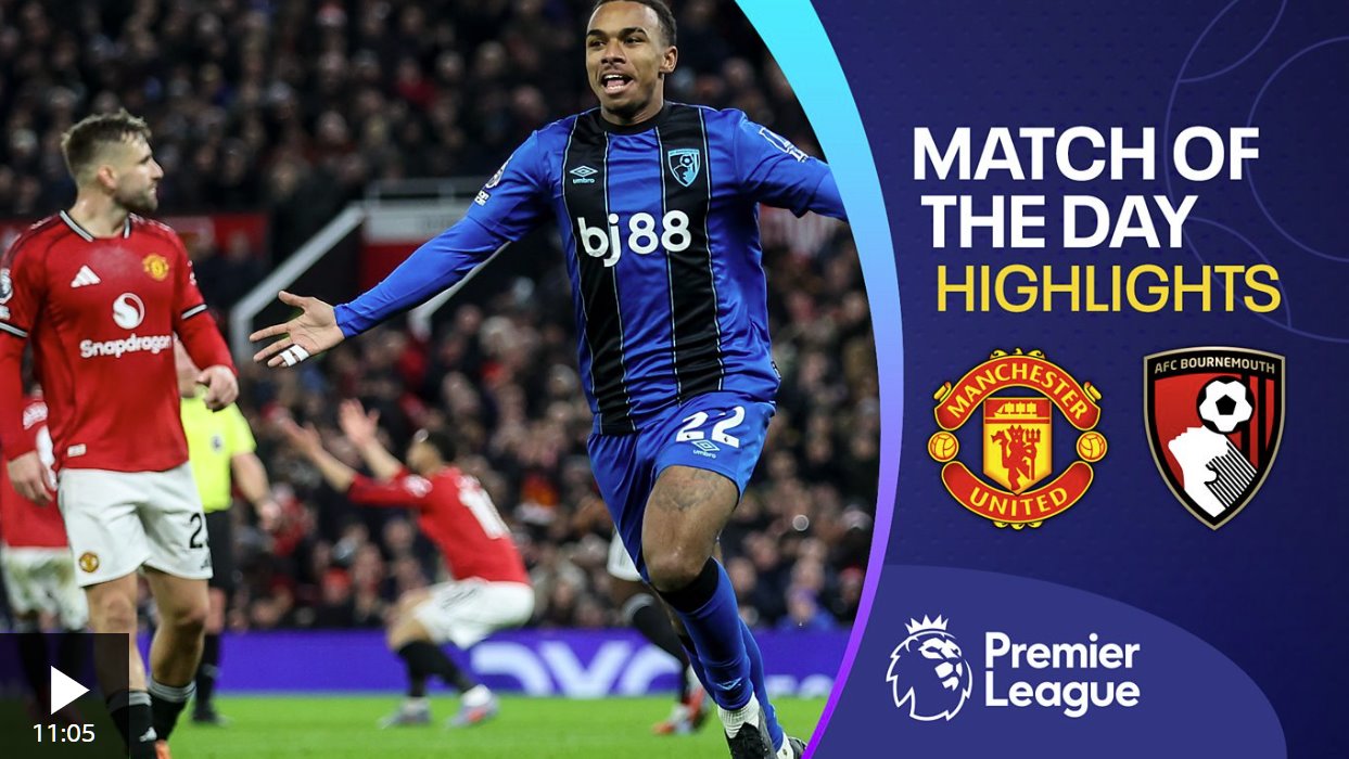 克魯皮為伯恩茅斯扳平比分,這場(chǎng)4-4大戰(zhàn)驚心動(dòng)魄,對(duì)手是曼聯(lián)